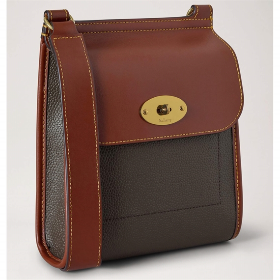 Mulberry Small Antony Mole & Cognac Bio-Based Scotchgrain